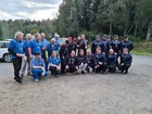 Mitalijoukkueet. Keskellä Suomen mestarit, Riemukaari Kärkölästä. Vasemmalla Turun Pétanque-seura ry ja oikealla pronssille tullut Nassu ry Nastolasta.