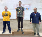 Kultaa Jimi Lohman, hopeaa Thomas Foussier, pronssia Kimmo Keränen.
Kuva: Mikael Tötterman