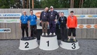 Veteraanit +55 duppeli: Kultaa Mika Metsä-Eerola (HBY) ja Kimmo Keränen (KUU), hopeaa Kimmo Häärä (TUR) ja Timo Puska (TUR), pronssia Vesa Karttunen (JYV) ja Sakari Pankkonen (BIT).
Kuva: Rami Seppälä